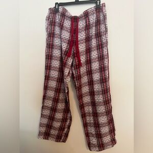 Victoria's Secret Red and Black Plaid Pajama Pants